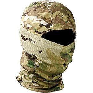 Military Camo Face Mask Bandana Balaclava Hood Headwear for Men Women Tactical